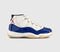 Odd sizes - Jordan Air Jordan 11 Trainers Deep Royal Blue Fire Red Sail Black Muslin UK Sizes Right 7.5/Left 8