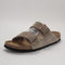 Womens BIRKENSTOCK Arizona Two Strap Sandals Suede Taupe UK Size 5.5 EU39