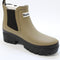 Womens Barbour Halton Chelsea Welly Boots Brown Military UK Size 5