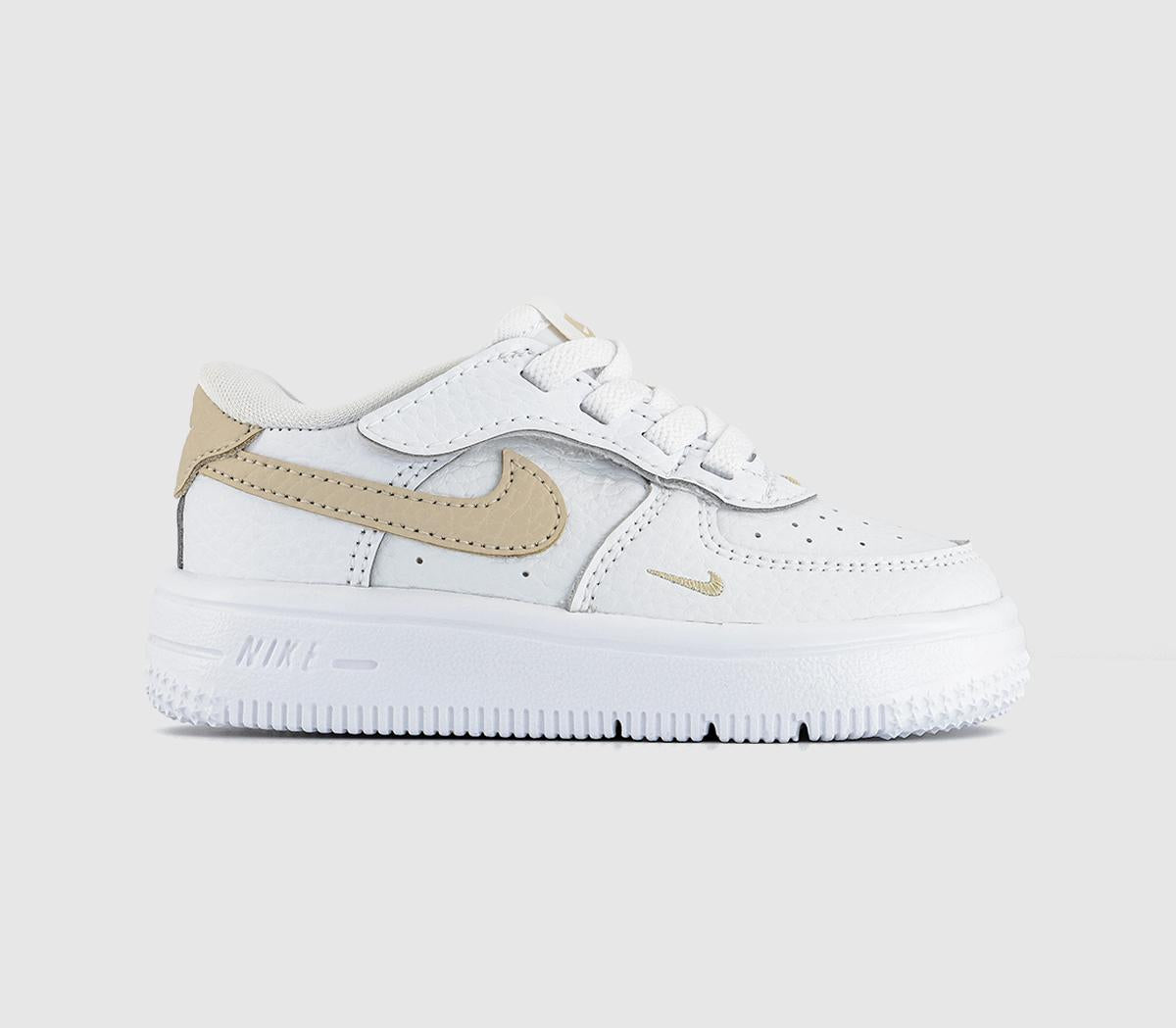 Kids Nike Air Force 1 Infant Trainers White Rattan UK Size 8.5 infant