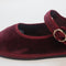 Womens Flabelus Mary Janes Red Velvet UK Size 8