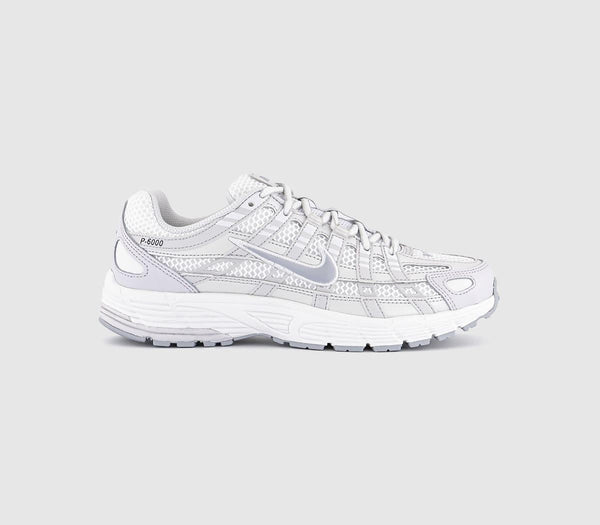 Odd sizes - Nike P-6000 Trainers Summit White Wolf Grey Vast Grey UK Sizes Right 5/Left 6