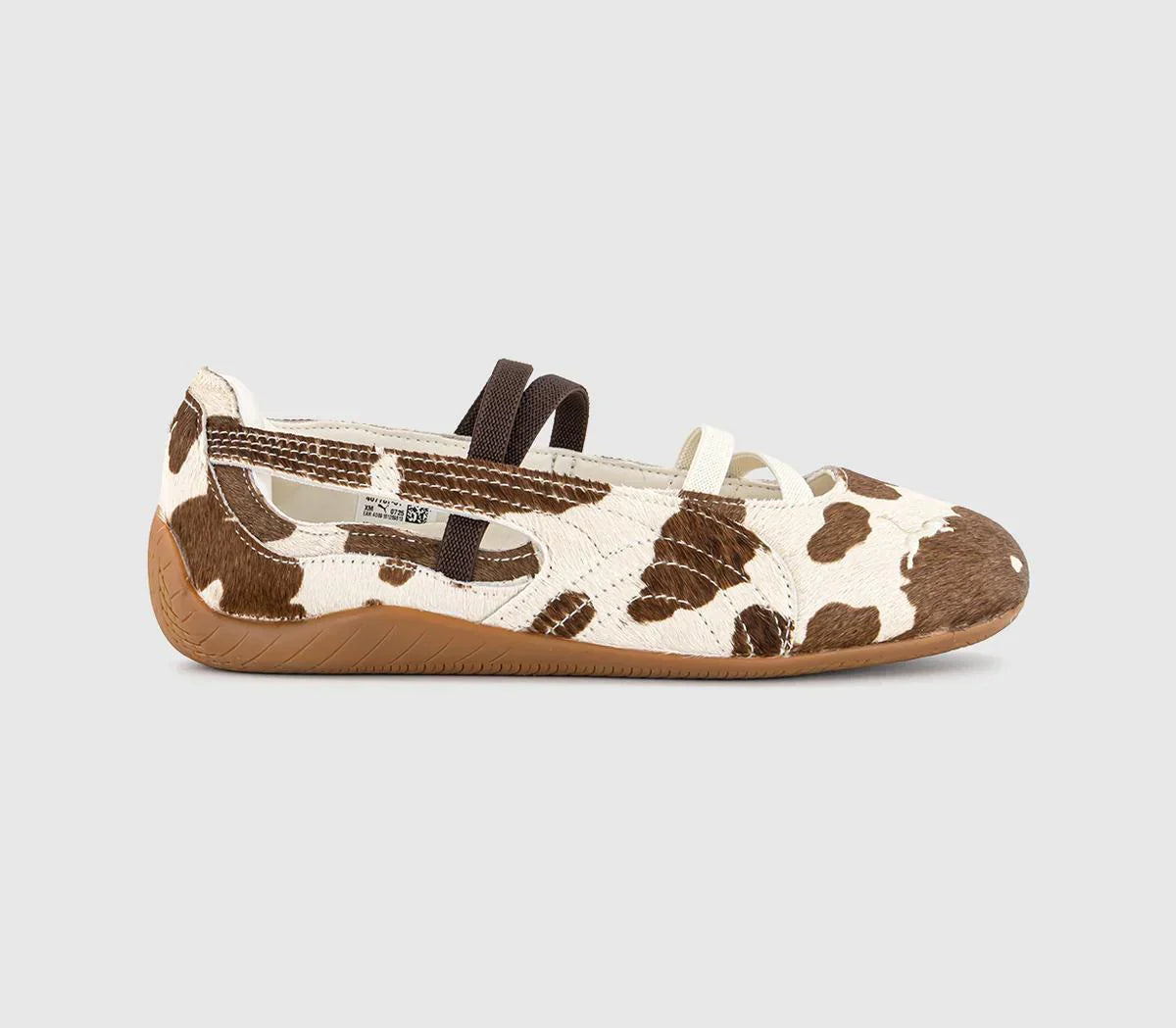 Womens PUMA Speedcat Ballet Trainers Cow Print Brown UK Size 8