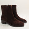 Womens OFFICE Arrow Covered Gusset Ankle Boots Brown Suede UK Size 5