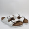 Mens BIRKENSTOCK Arizona Two Strap Sandals White Birko UK Size 9.5 EU44