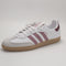 adidas Womens adidas Samba OG Trainers White Magic Mauve Quiet Crimson UK Size 8