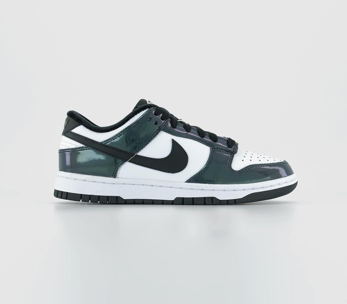 Odd Sizes - Nike Dunk Low Black Black Multi Color White - UK Sizes Right 5/Left 4.5