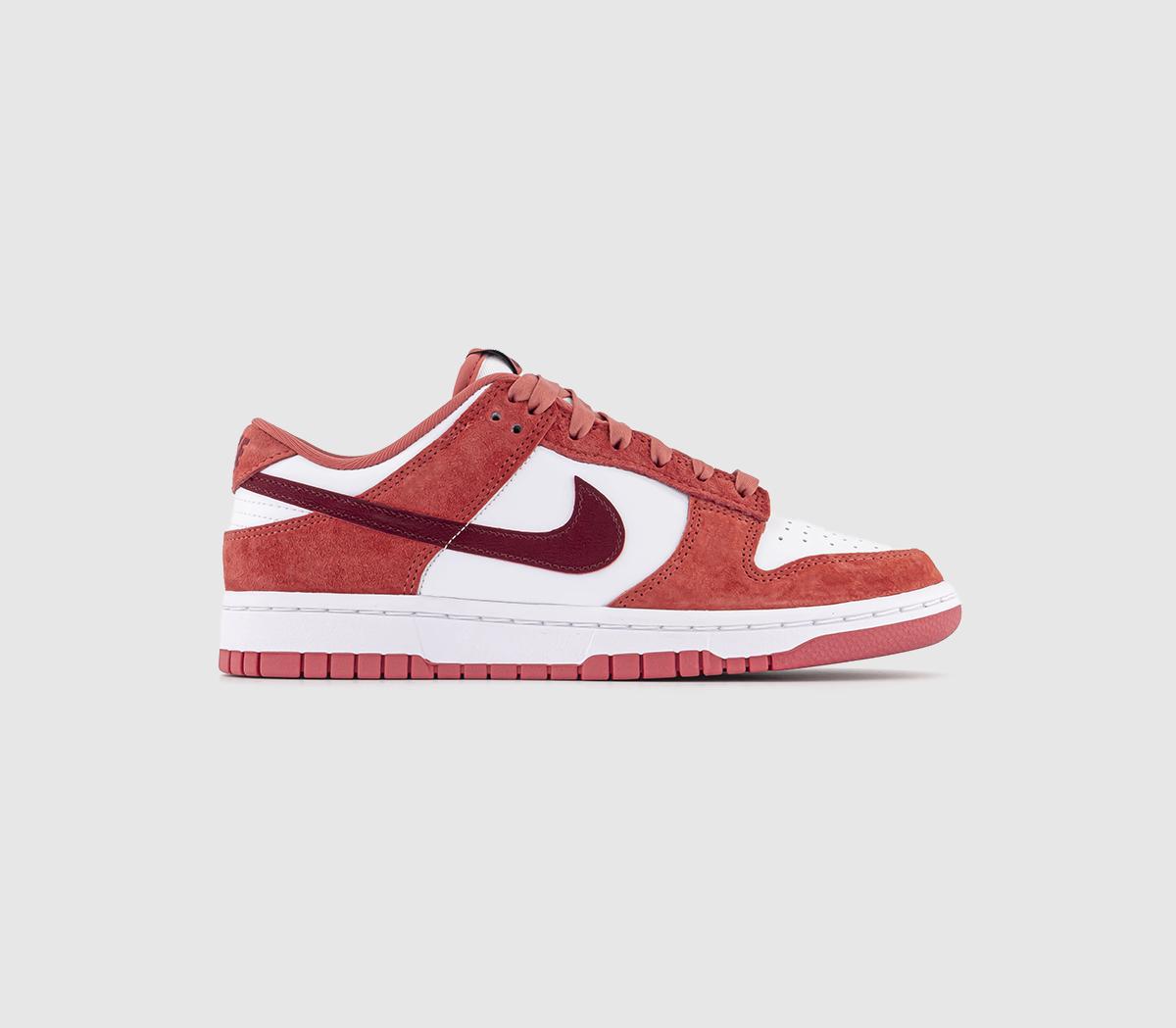 Nike Dunk Low White Teram Red Dragon Red Uk Size 5