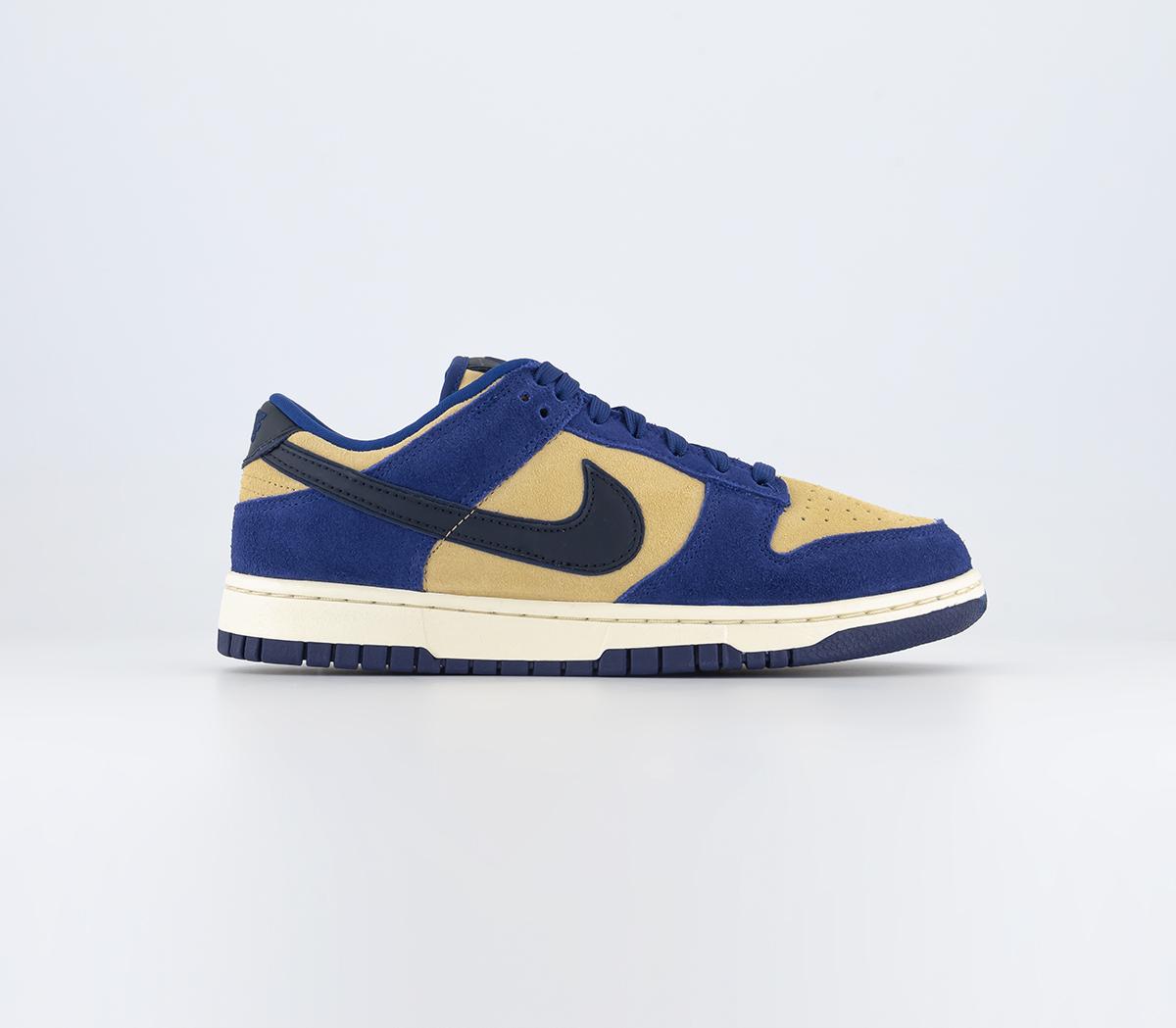 Nike Dunk Low Deep Royal Blue Dark Obsidian Sesame Midnight Navy Uk Size 5