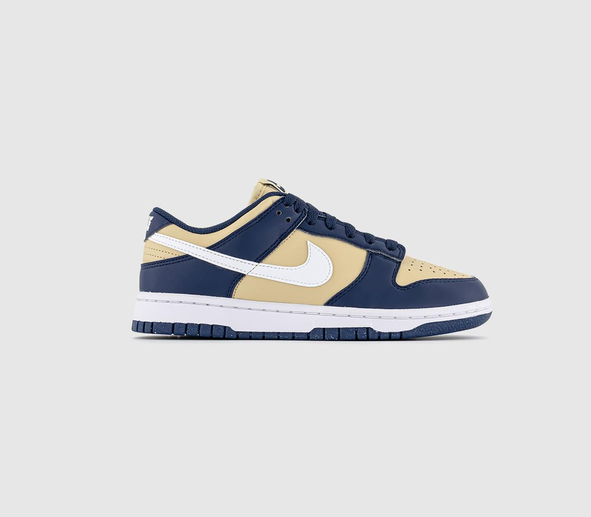 Nike Dunk Low Trainers Midnight Navy White Team Gold