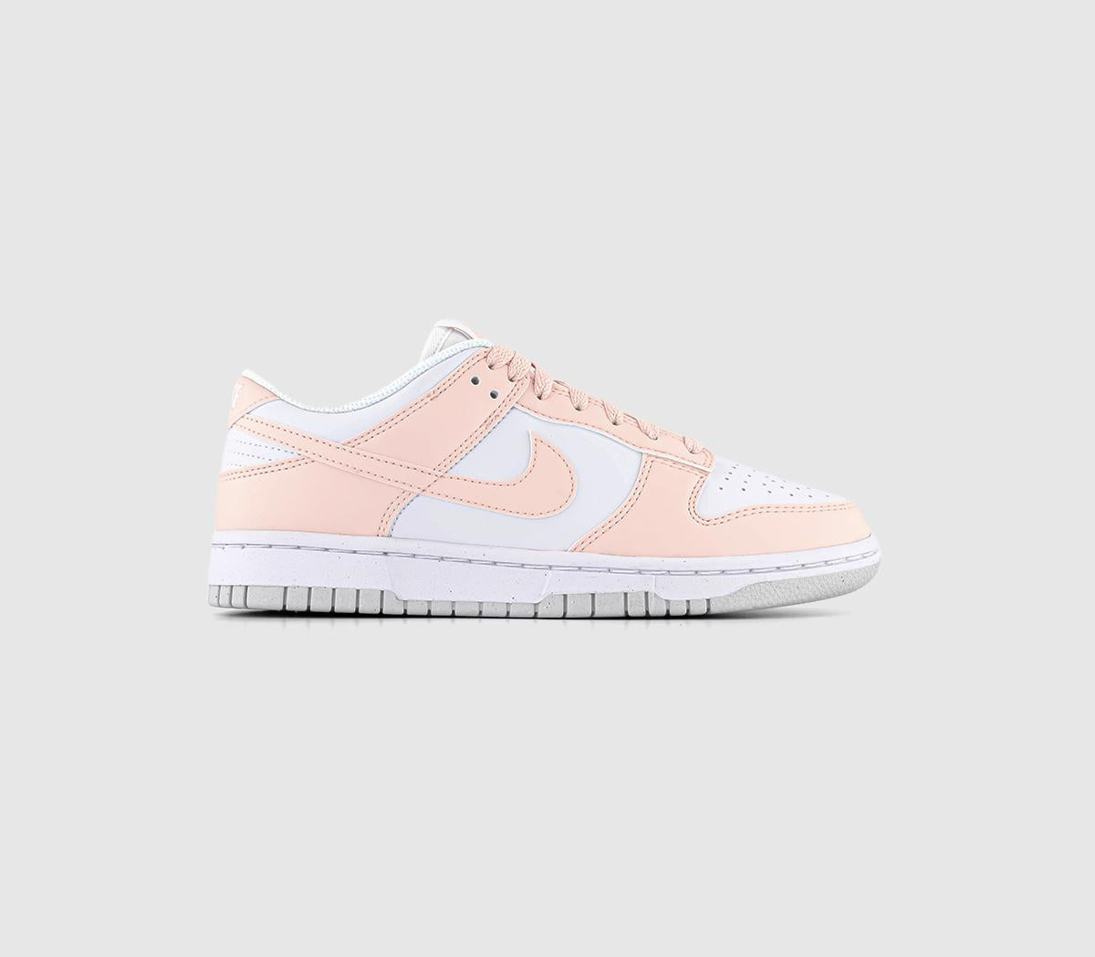 Nike Dunk Low Trainers White Pal Coral