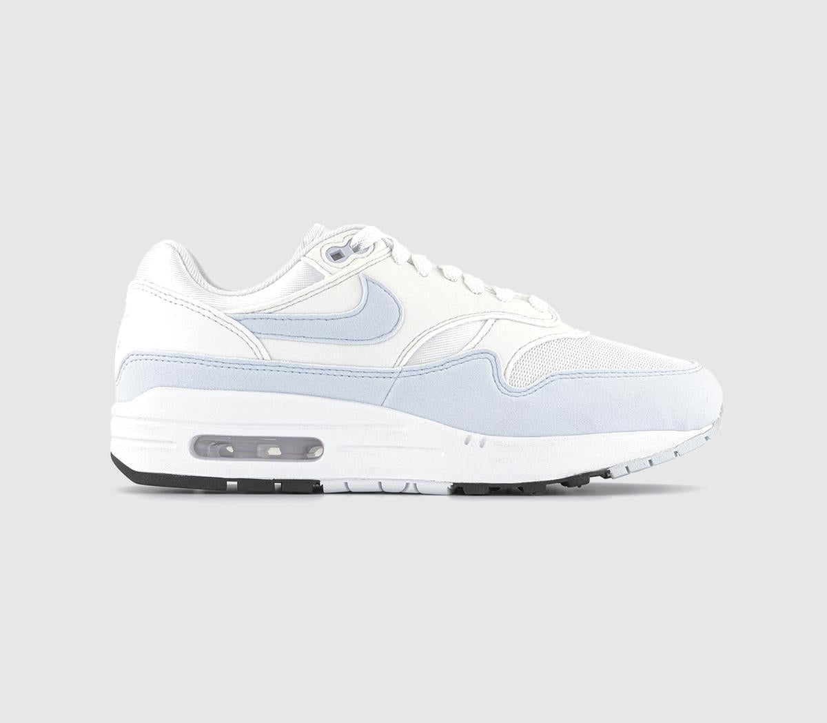 Nike Air Max 1 White Football Grey Platinum Tint Black Uk Size 5