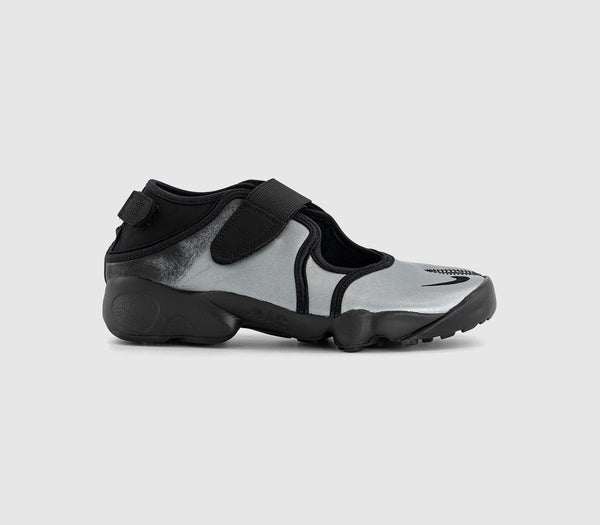Nike Air Rift Trainers Black Metallic Silver Black