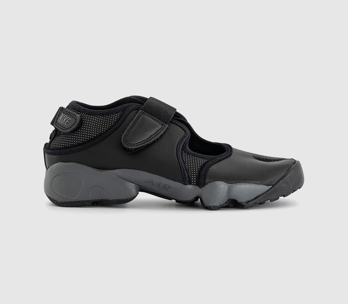 Nike Air Rift Trainers Black Iron Grey Reflect Silver