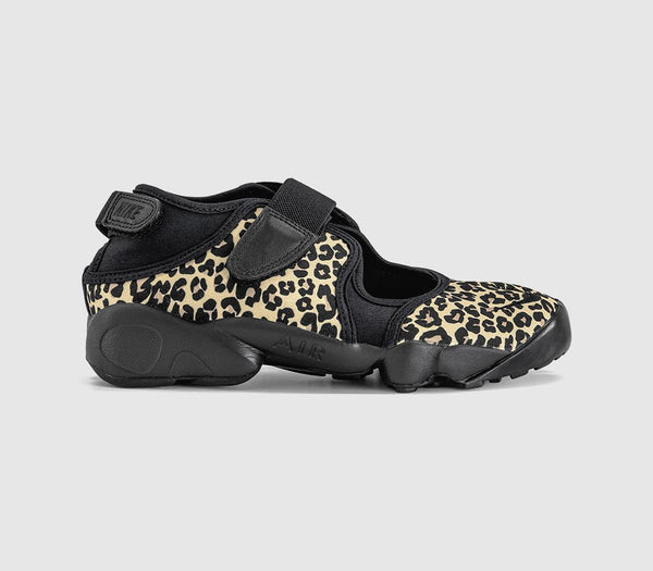Nike Air Rift Trainers Black Hemp Leopard