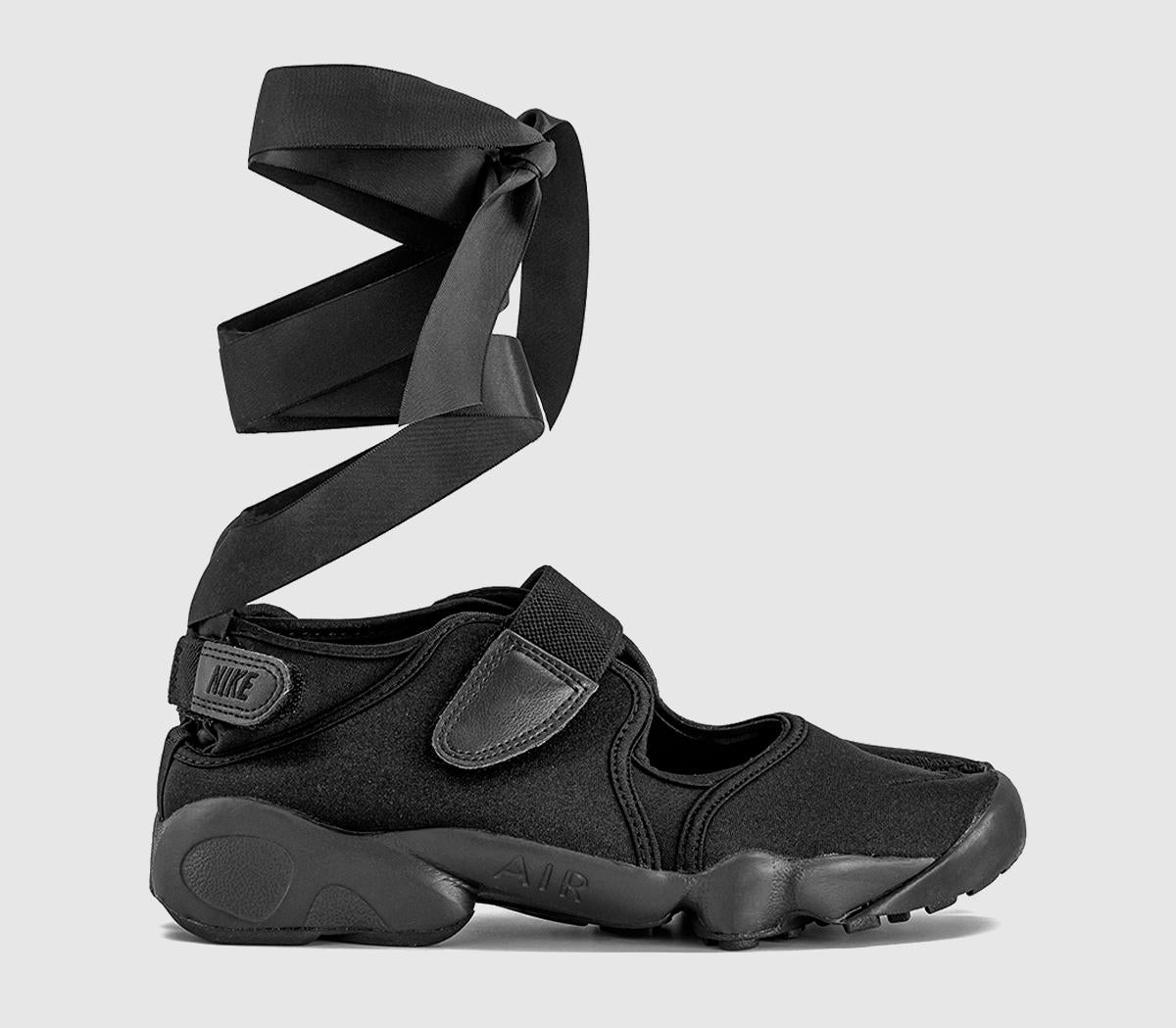 Nike Air Rift Trainers Black Black Black Ribbon