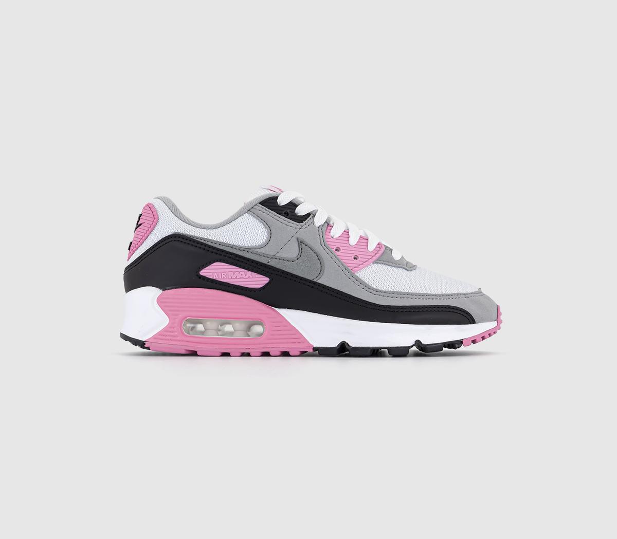 Nike Air Max 90 White Grey Rose Uk Size 6 OFFCUTS SHOES by OFFICE