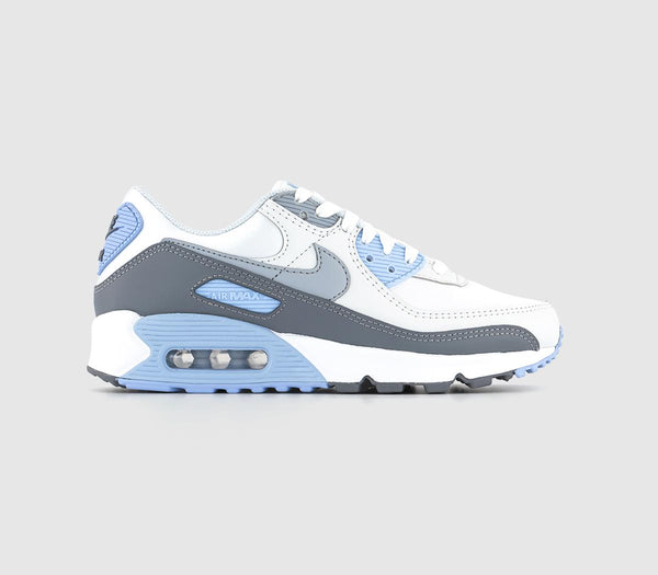 Nike Air Max 90 White Wolf Grey Photon Dust Cobalt Bliss Uk Size 6