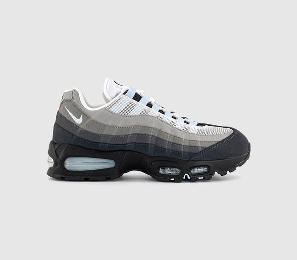  Nike Air Max 95 Trainers Black Blue Tint White Medium Grey Anthracite Light Uk Size 5