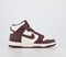 Odd Sizes - Nike Dunk Hi Burgundy Crush Burgundy Crush Sail - UK Sizes Right 5/Left 6