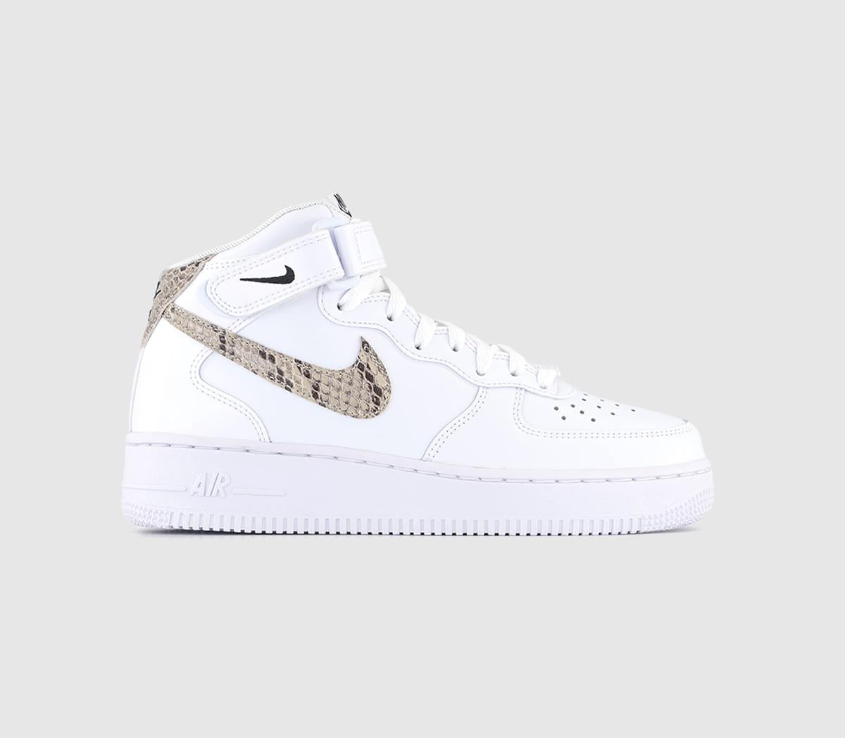 Odd sizes - Nike Air Force 1 Mid White Sanddrift Black Uk Sizes Right 5/Left 6