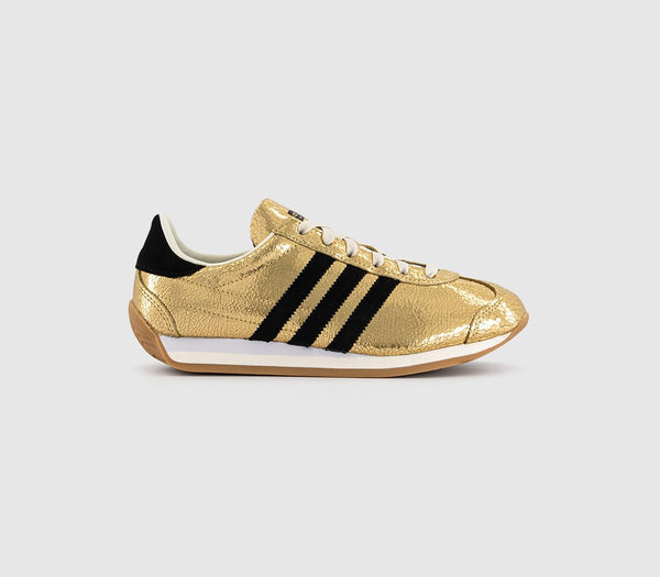 adidas Country OG Trainers Gold Metallic Black Offwhite