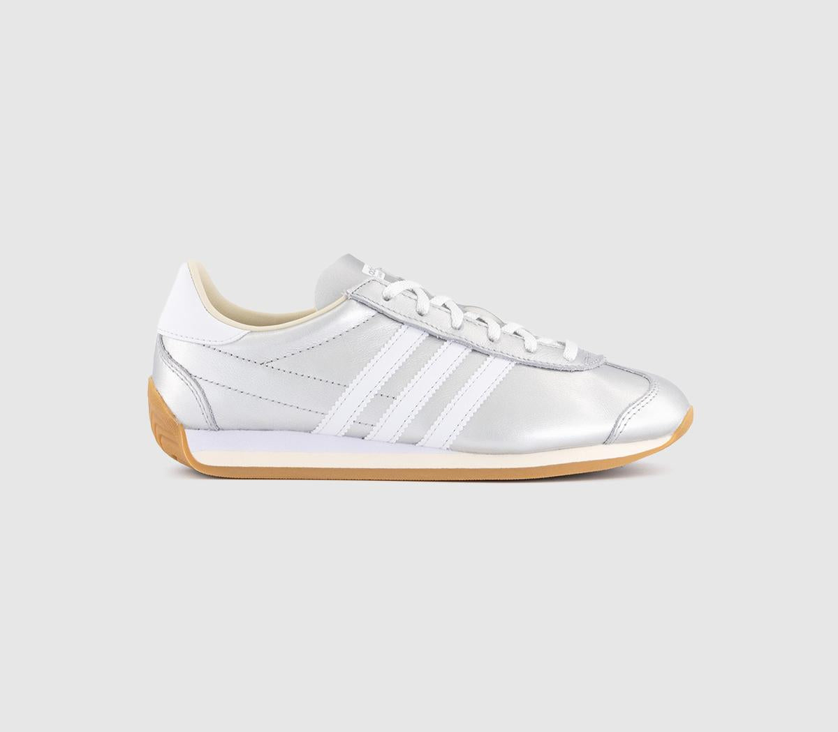 adidas Country OG Trainers Silver Metallic White Cream White
