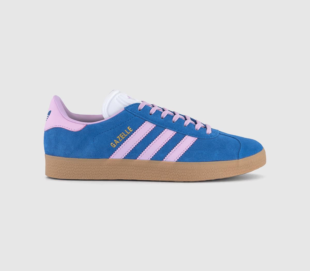  adidas Gazelle Trainers Blue Orchid Fusion Gum Uk Size 6