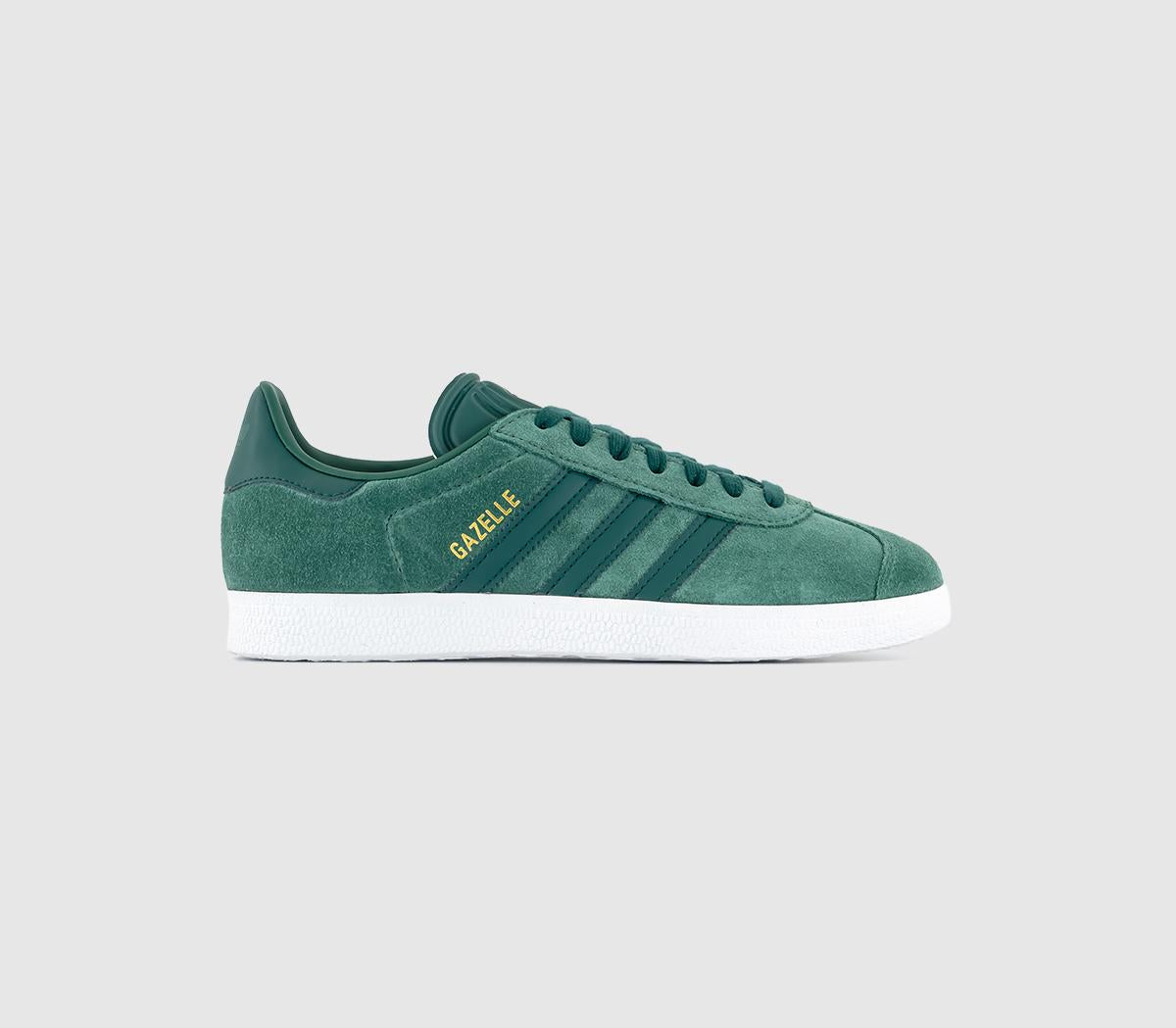 Odd sizes - adidas Gazelle Tech Forest Collegiate Green White Uk Sizes Right 4/Left 5