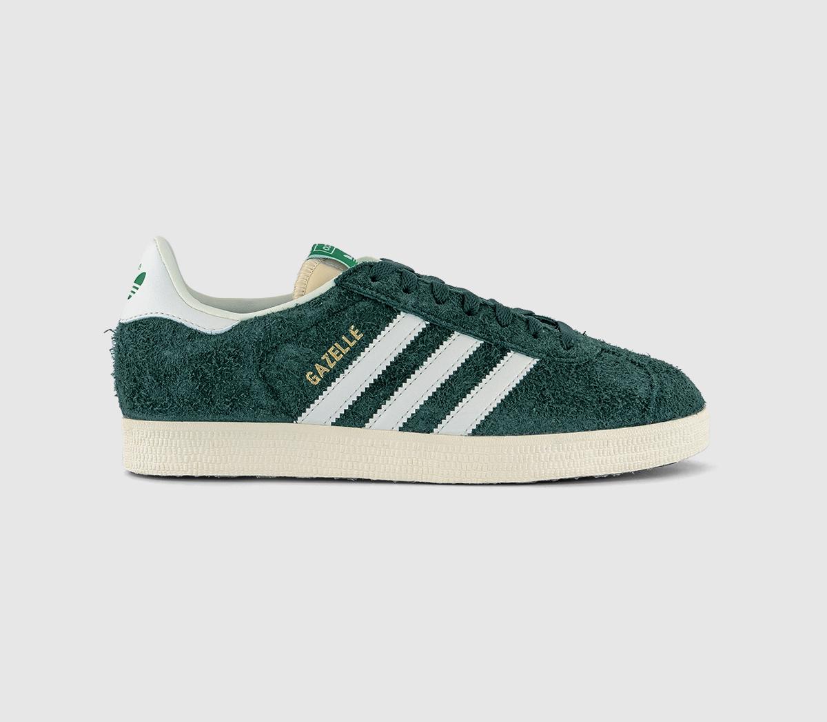 adidas Gazelle Trainers Mineral Green Offwhite Cream White