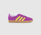 adidas Gazelle Trainers Purple Burst Solar Yellow Offwhite