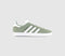 Odd Sizes -  adidas Gazelle Silver Green White Black - UK Sizes Right 5/Left 6