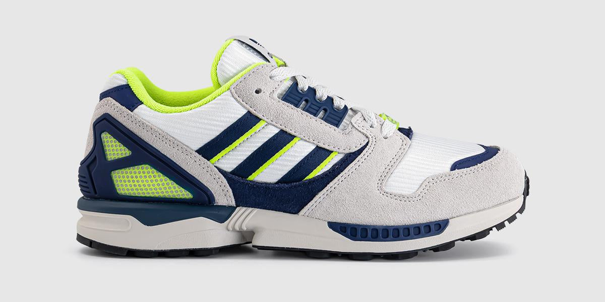 adidas ZX 8000 Trainers White Dark Blue Grey One – OFFCUTS SHOES