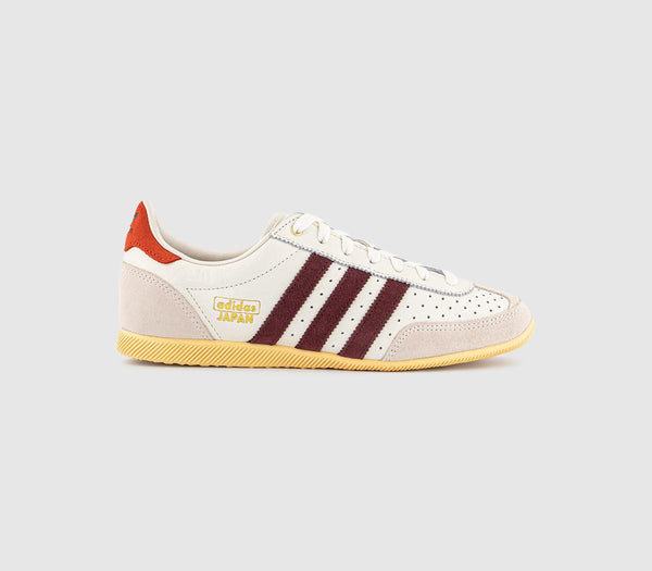 adidas Japan Trainers Offwhite Shadow Red Orange Tinit UK Size 4