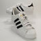 adidas Superstar II Trainers White Black Patent