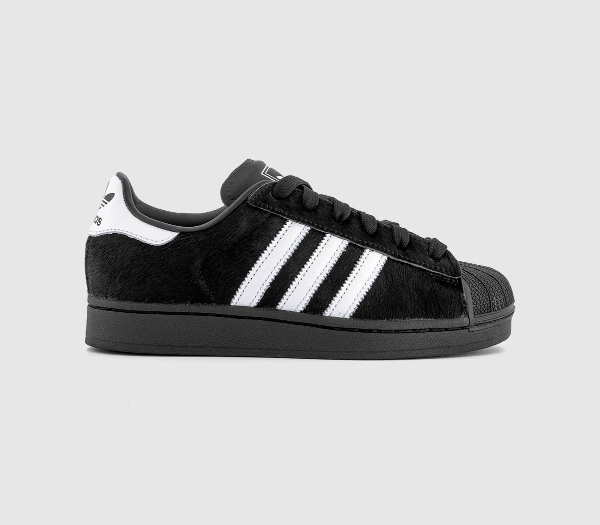 adidas Superstar II Trainers Core Black White Black Pony