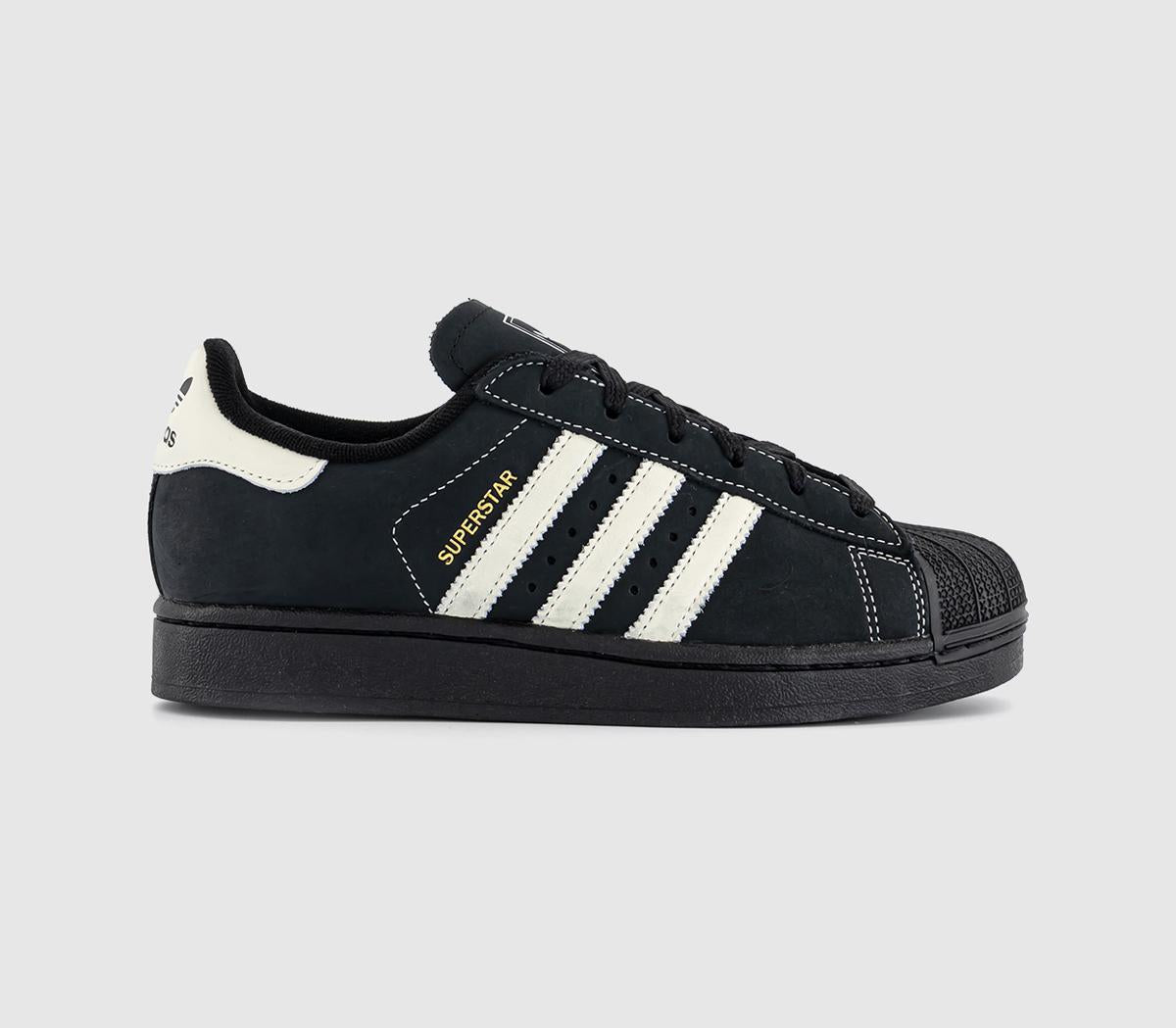 adidas Superstar II Trainers Black Cream OFFCUTS SHOES by OFFICE adidas Superstar II Trainers Black Cream OFFCUTS SHOES by OFFICE