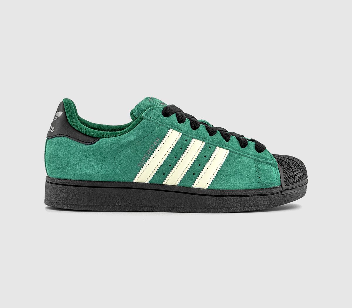 adidas Superstar Ii Trainers Collegiate Green Cream White Black