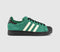 adidas Superstar Il Trainers Collegiate Green Cream White Black - OFFCUTS SHOES by OFFICE
