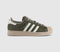 adidas Superstar II Trainers Olive Strata Offwhite Stone Khaki