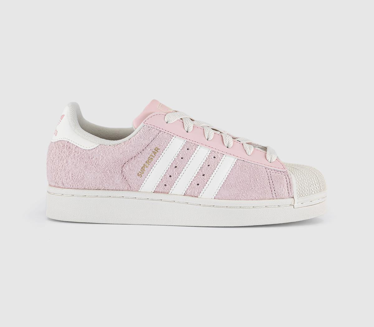 adidas Superstar II Trainers Sandy Pink Off White Gold Metallic