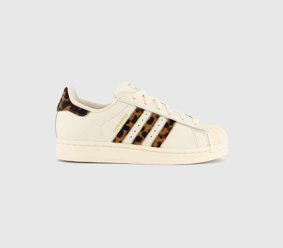 adidas Superstar Ii Trainers Leopard Cream White Preloved B