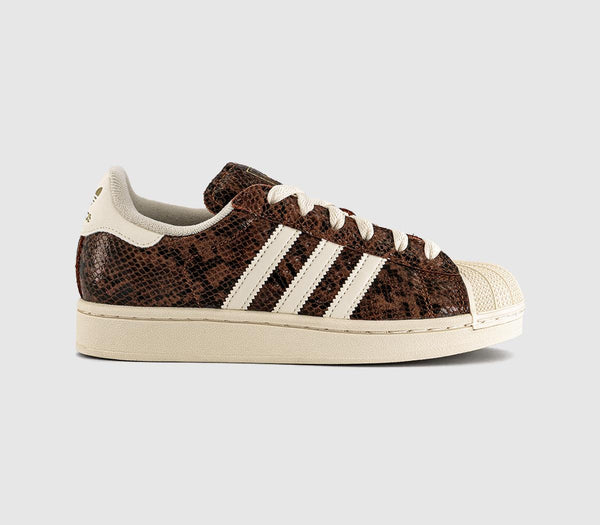 adidas Superstar Ii Trainers Snake Print Preloved Brown