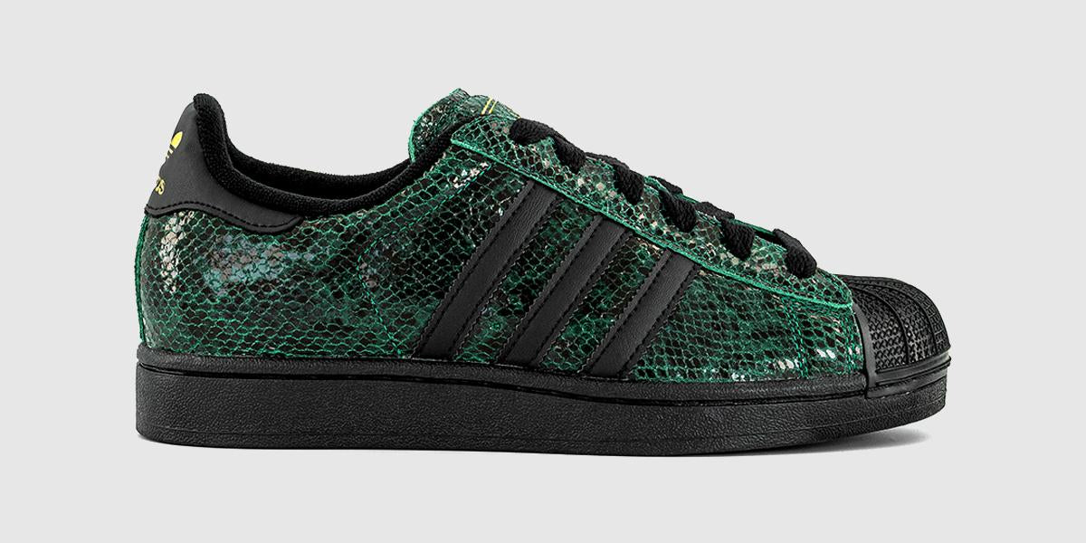 adidas Superstar II Trainers Snake Print Collegiate Green Black Gold M –  OFFCUTS SHOES by OFFICE