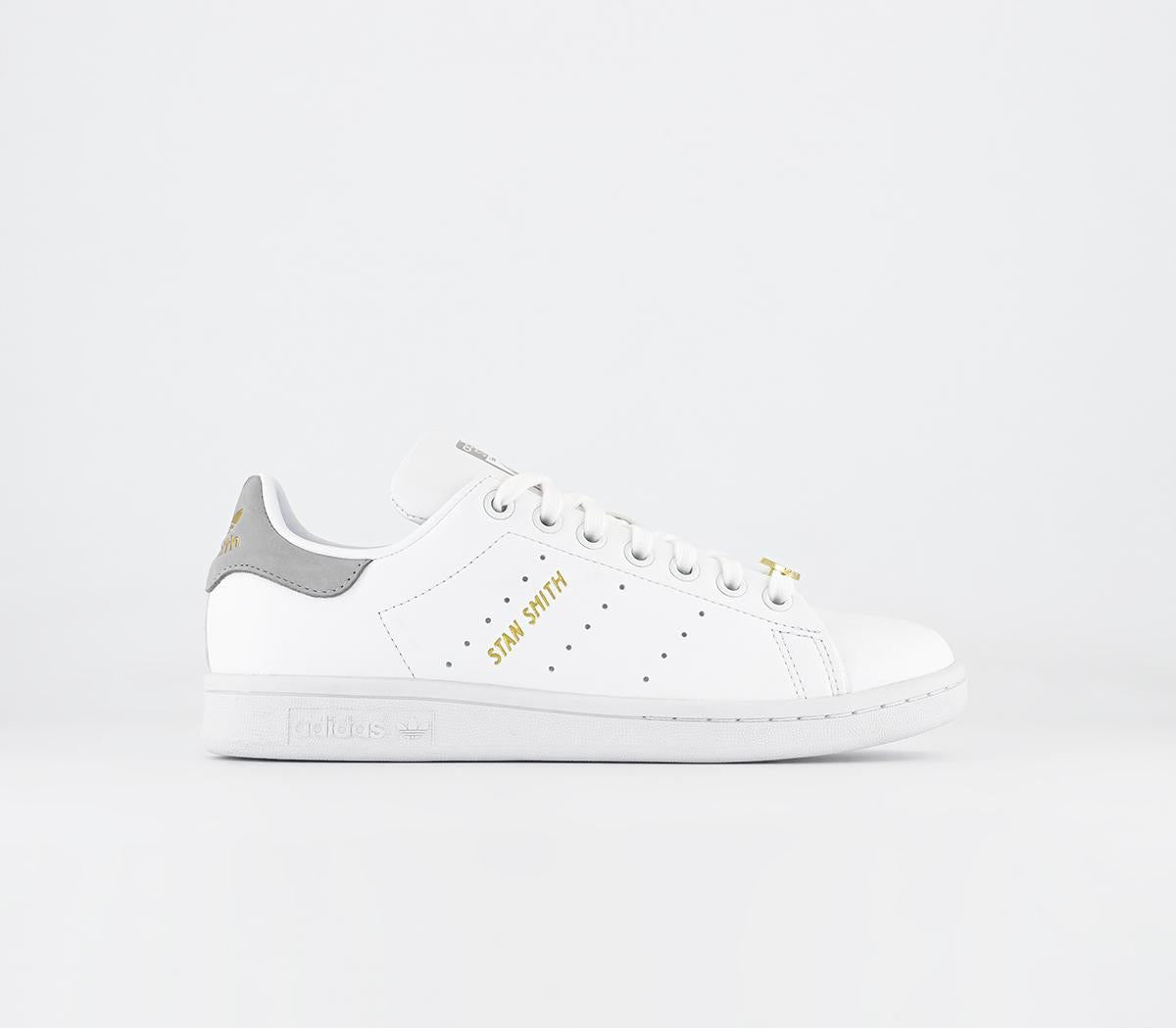 Odd Sizes - adidas Stan Smith White Grey Two - UK Sizes Right 7/Left 6.5