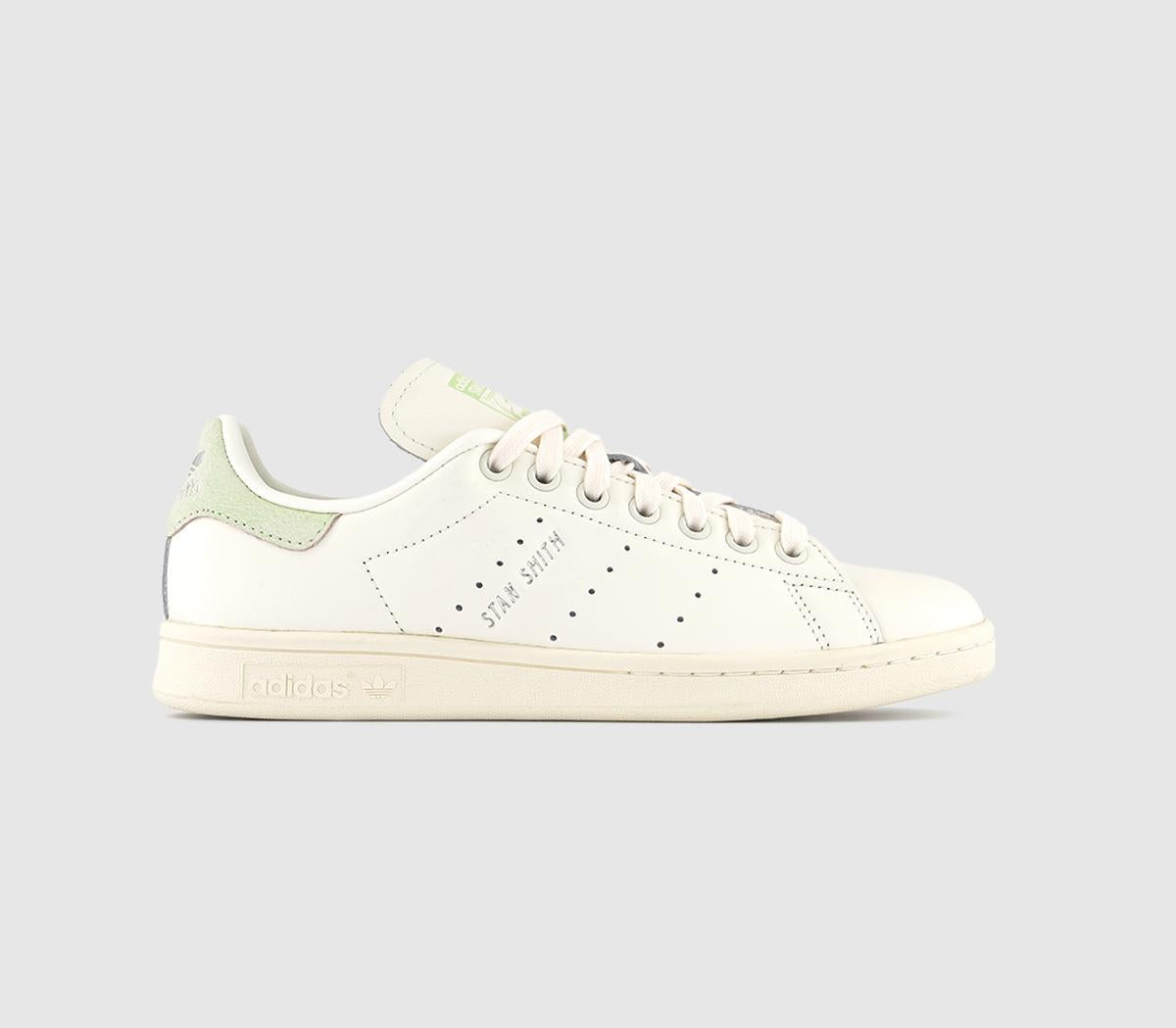 adidas Stan Smith White Linen Green Silver Met Uk Size 5