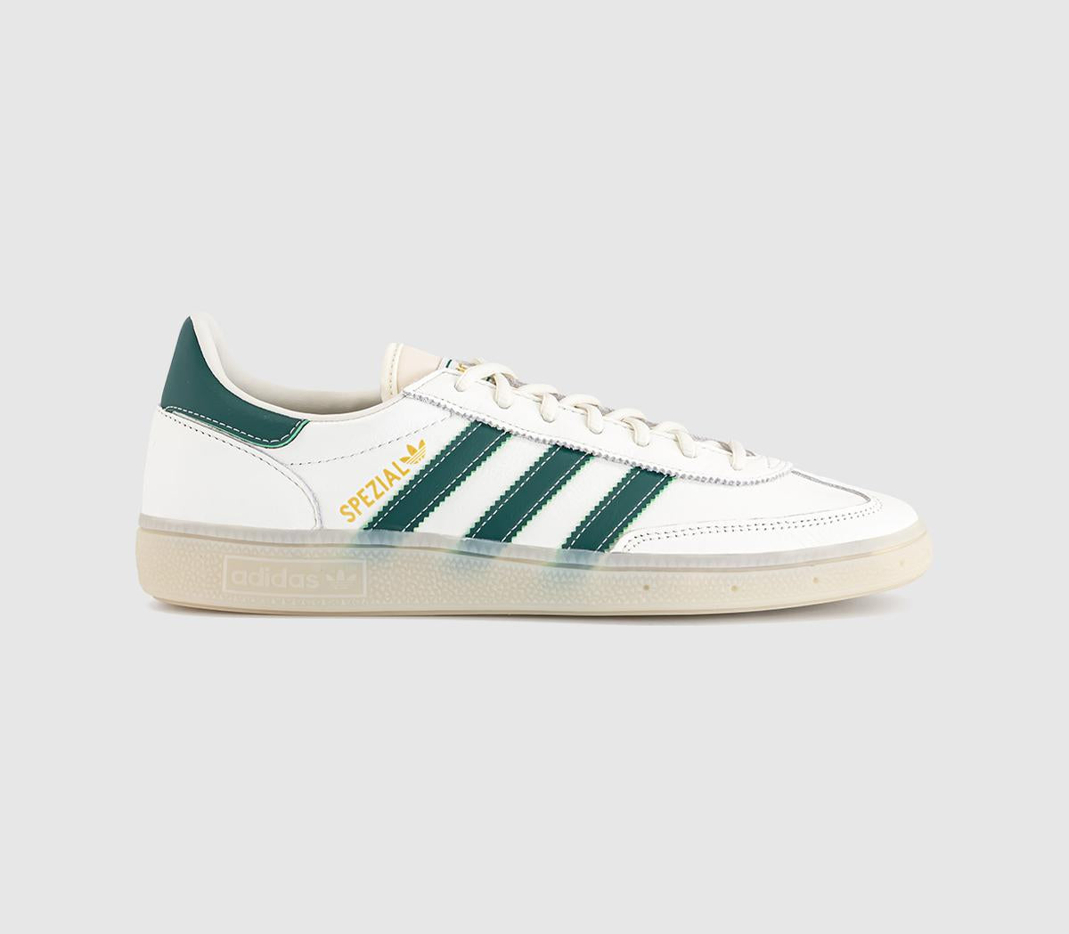 adidas Handball Spezial Trainers Core White Collegiate Green Off White