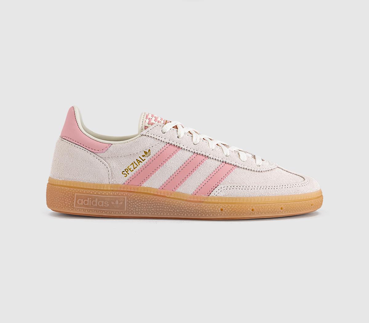 adidas Handball Spezial Trainers Off White Wonder Mauve Gold Metallic