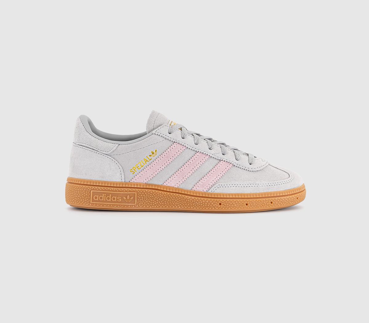 adidas Handball Spezial Trainers Grey Two Clear Pink Gold Metallic