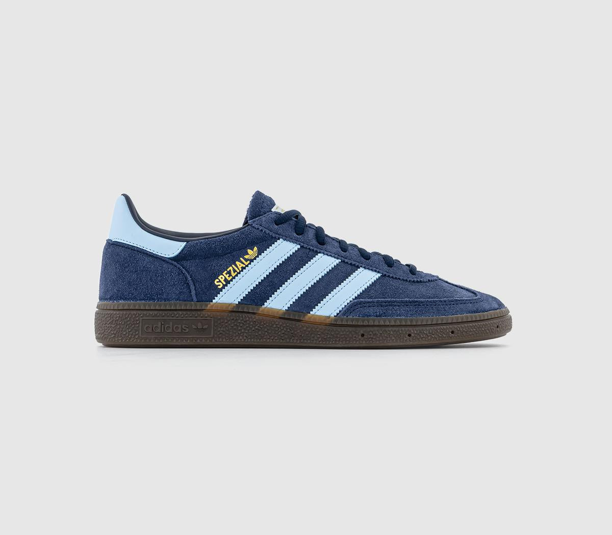 Mens Adidas Handball Spezial Collegiate Navy Clear Sky Gum Uk Size 6
